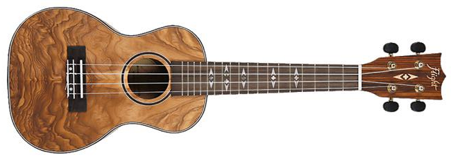 FLIGHT DUC410 QA Quilted Ash Concert Ukulele